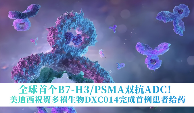 全球首个B7-H3/PSMA双抗ADC！HJC黄金城平台：囟囔顳XC014完成首例患者给药